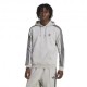 ADIDAS Originals 3-Stripes Felpa Con Cappuccio Grigio Uomo