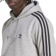 ADIDAS Originals 3-Stripes Felpa Con Cappuccio Grigio Uomo