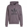 ADIDAS Originals Trefoil Felpa Con Cappuccio Grigio Uomo
