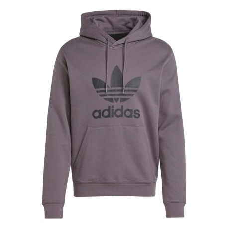 ADIDAS Originals Trefoil Felpa Con Cappuccio Grigio Uomo