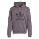 ADIDAS Originals Trefoil Felpa Con Cappuccio Grigio Uomo