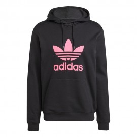 ADIDAS Originals Trefoil Felpa Con Cappuccio Nero Uomo