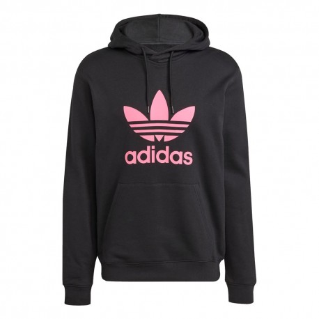 ADIDAS Originals Trefoil Felpa Con Cappuccio Nero Uomo