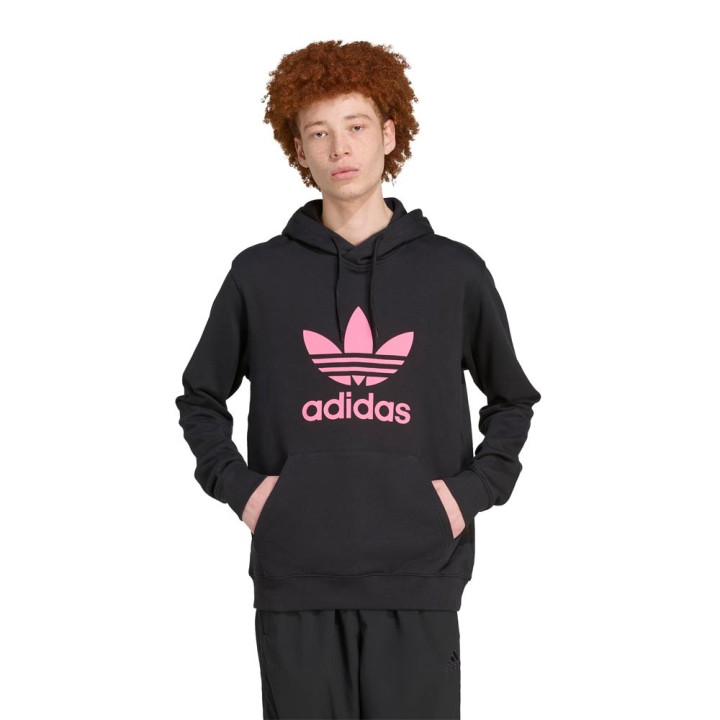 ADIDAS Originals Trefoil Felpa Con Cappuccio Nero Uomo