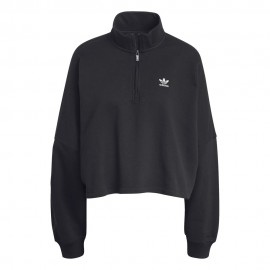 ADIDAS Originals Ess Felpa Con Cerniera Nero Donna
