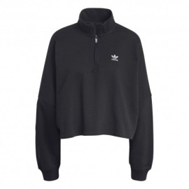 ADIDAS Originals Ess Felpa Con Cerniera Nero Donna