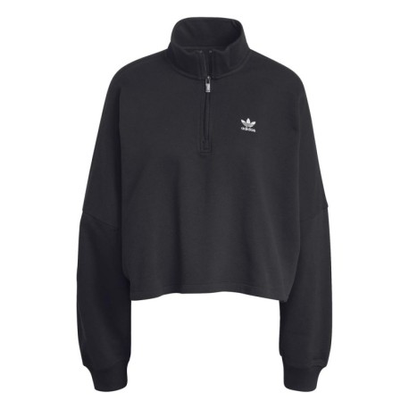 ADIDAS Originals Ess Felpa Con Cerniera Nero Donna