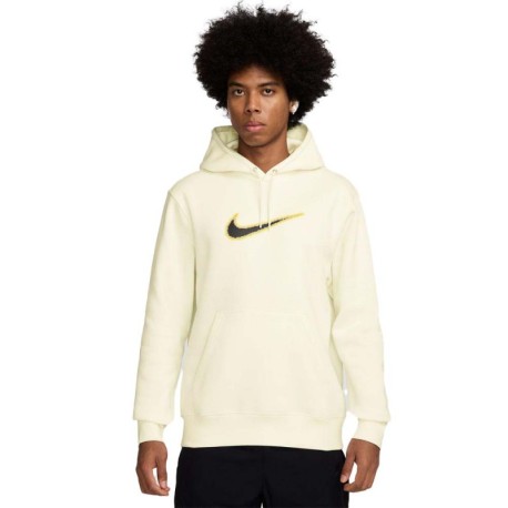 Nike Sportswear Club Felpa Con Cappuccio Varsity Bianco Uomo