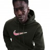 Nike Sportswear Club Felpa Con Cappuccio Varsity Nero Uomo