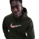 Nike Sportswear Club Felpa Con Cappuccio Varsity Nero Uomo