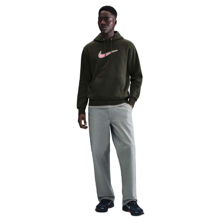 Nike Sportswear Club Felpa Con Cappuccio Varsity Nero Uomo