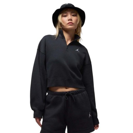 Nike Jordan Brooklyn Felpa Nero Donna
