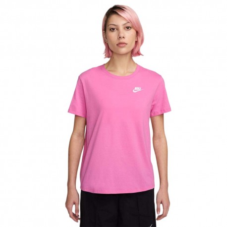 Nike Sportswear Club Essentials T-Shirt Rosa Donna