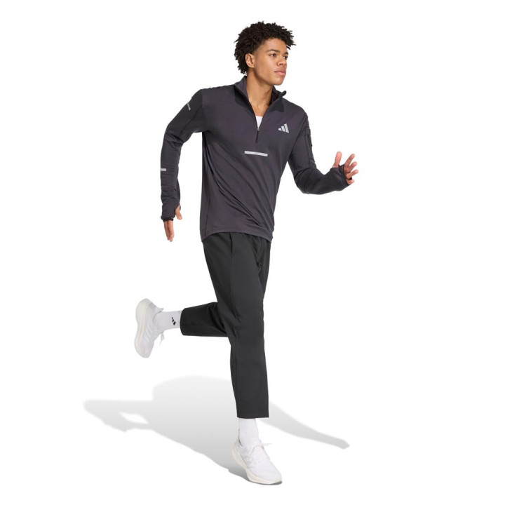 ADIDAS Maglia Running Adi365 Climawarm Nero Uomo