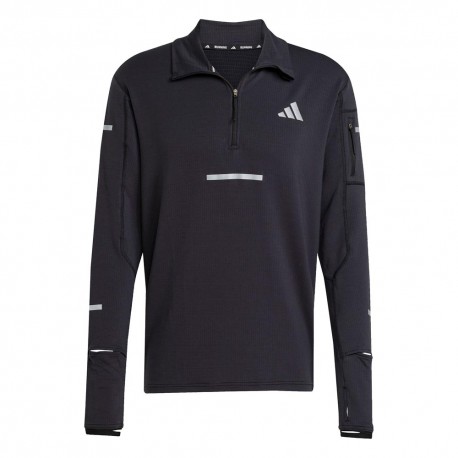 ADIDAS Maglia Running Adi365 Climawarm Nero Uomo