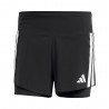ADIDAS Pantaloncini Running Adizero 2In1 Nero Uomo