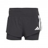 ADIDAS Pantaloncini Running Adizero 2In1 Nero Donna