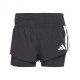 ADIDAS Pantaloncini Running Adizero 2In1 Nero Donna