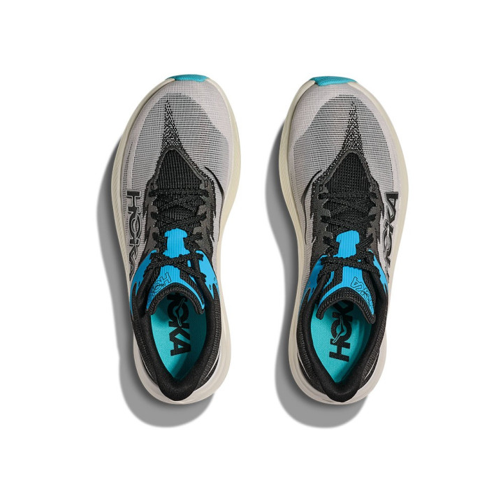 Hoka Rocket X 3 Bianco Nero - Scarpe Running Uomo