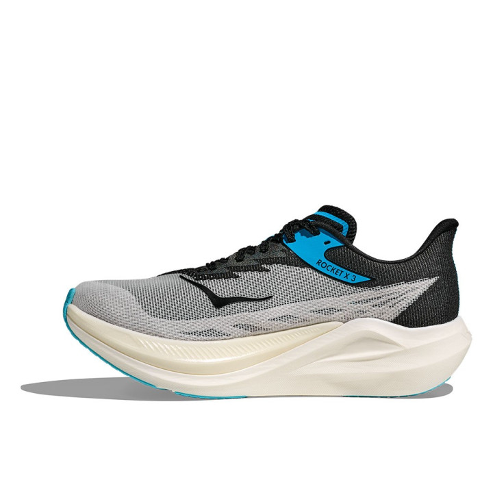 Hoka Rocket X 3 Bianco Nero - Scarpe Running Uomo