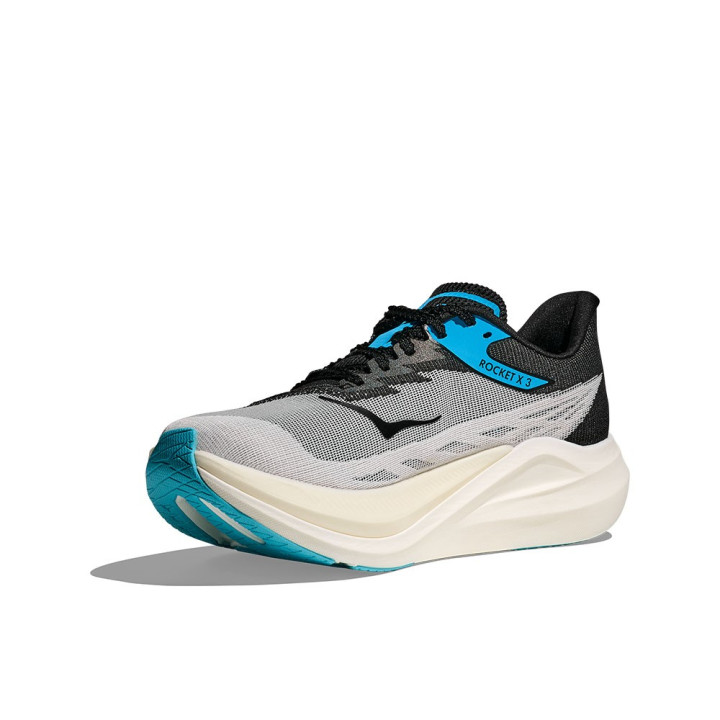 Hoka Rocket X 3 Bianco Nero - Scarpe Running Uomo