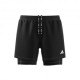 ADIDAS Pantaloncini Running Otr B 2In 1 Nero Uomo