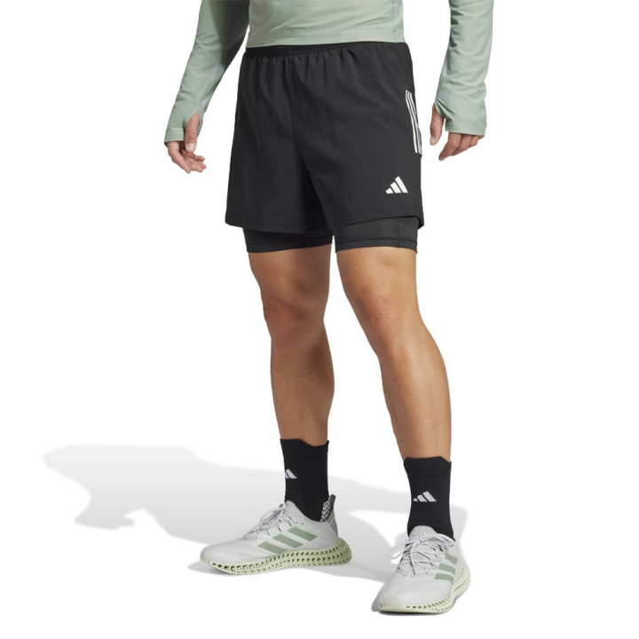 ADIDAS Pantaloncini Running Otr B 2In 1 Nero Uomo