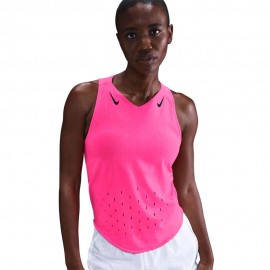 Nike Canotta Running Aeroswift Hyper Rosa Nero Donna