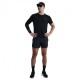 Nike T-Shirt Running Miler Breathe Nero Argento Uomo