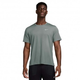 Nike T-Shirt Running Miler Clay Verde Argento Uomo