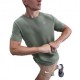 Nike T-Shirt Running Miler Clay Verde Argento Uomo