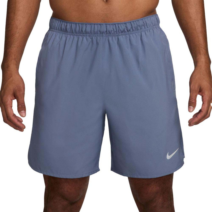 Nike Pantaloncini Running Challenger Indigo Argento Uomo