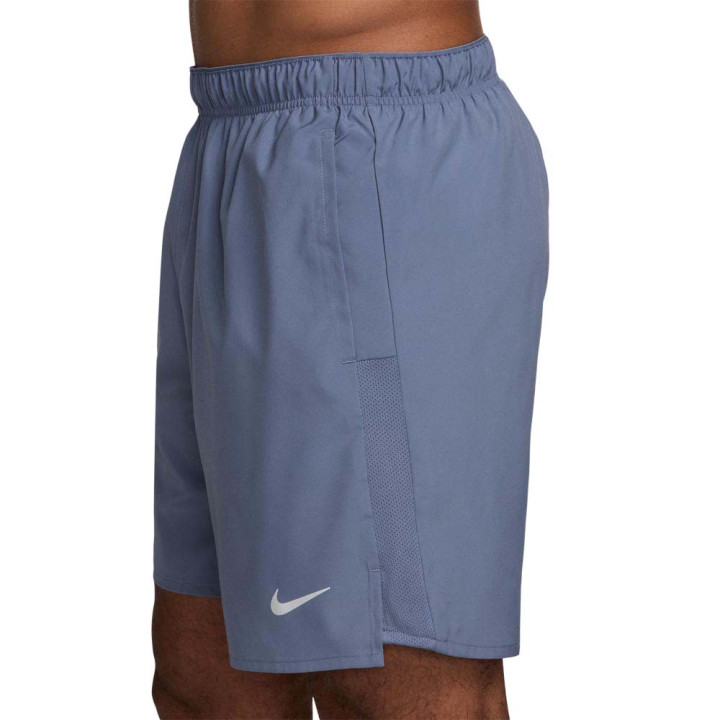 Nike Pantaloncini Running Challenger Indigo Argento Uomo