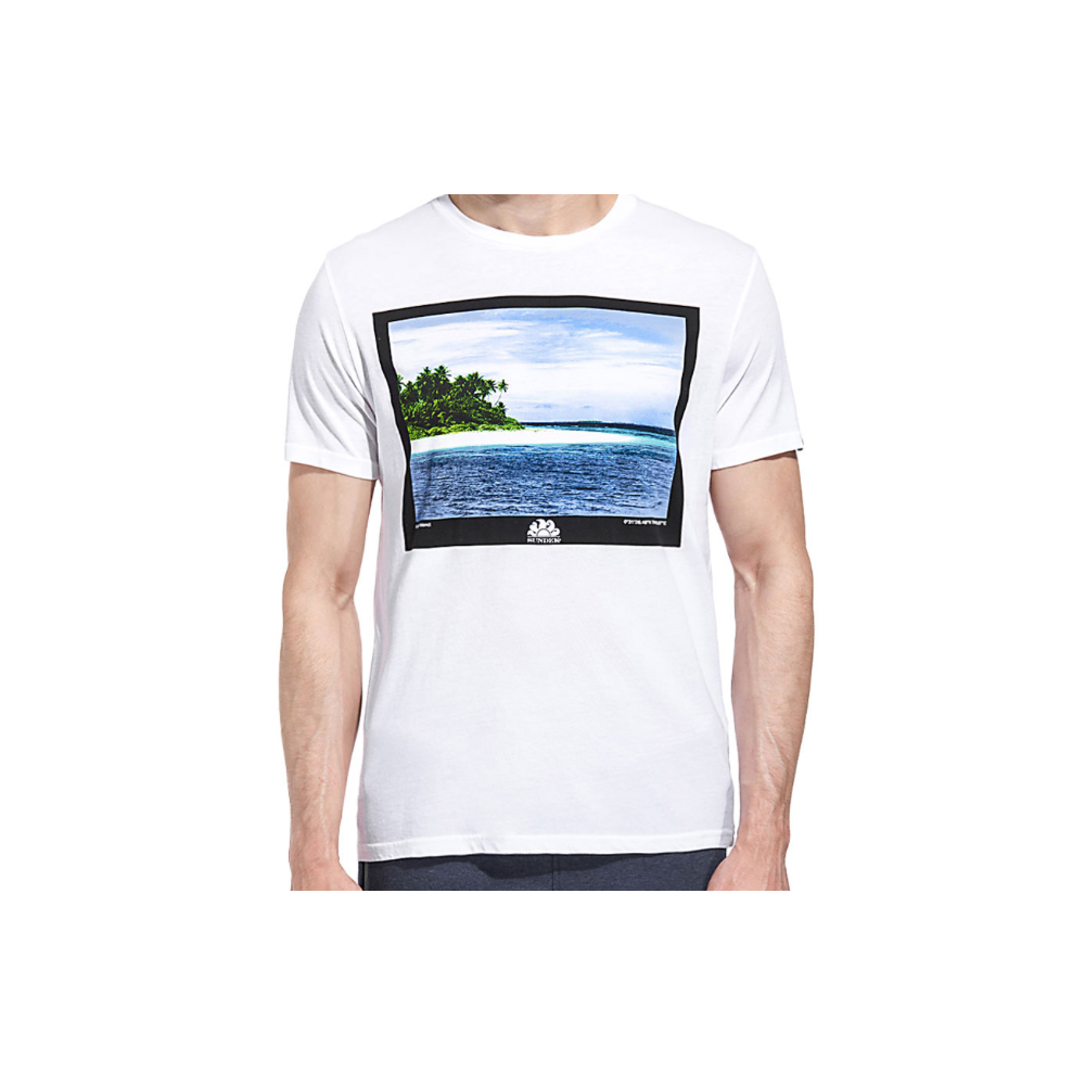 Sundek T-Shirt Stampa Foto Bianco XL