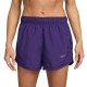 Nike Pantaloncini Running Tempo Purple Argento Donna