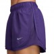 Nike Pantaloncini Running Tempo Purple Argento Donna