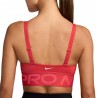 Nike Pro Indy Plunge Reggiseno Sportivo Rosso Donna