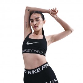 Nike Pro Reggiseno Sportivo Team Nero Donna