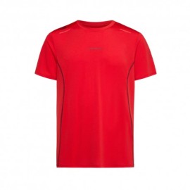 La Sportiva T-Shirt Trail Running Tracer Mountain Rosso Redwood Uomo