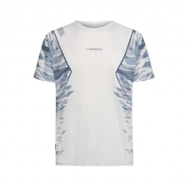 La Sportiva T-Shirt Trail Running Pacer Chalk Night Sky Uomo