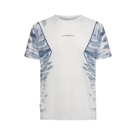 La Sportiva T-Shirt Trail Running Pacer Chalk Night Sky Uomo