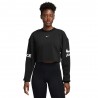 Nike Pro Felpa Palestra Giro Nero Donna