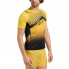 La Sportiva T-Shirt Trail Running Wave Giallo Nero Uomo