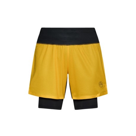La Sportiva Short Trail Running Ultra Distance Giallo Nero Uomo
