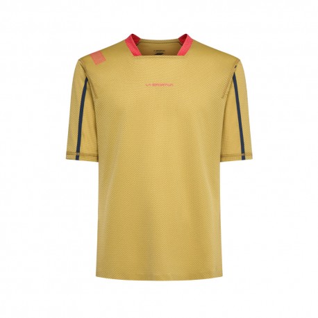 La Sportiva T-Shirt Trail Running Trail Bite Savana Mountain Red Uomo