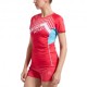 La Sportiva T-Shirt Trail Running Wave Hibiscus Malibu Blue Donna