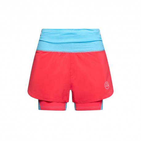La Sportiva Short Trail Running Ultra Distance Hibiscus Bianco Donna