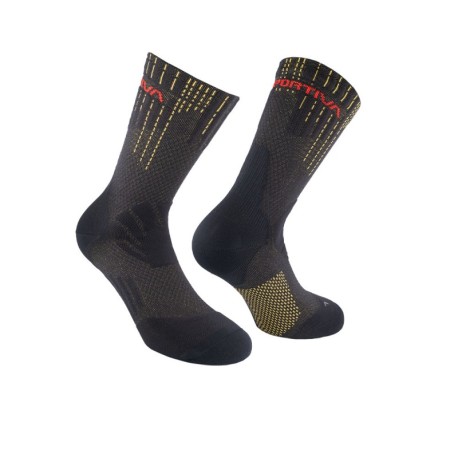 La Sportiva Calze Trail Running Endurance Trail Nero Giallo Uomo