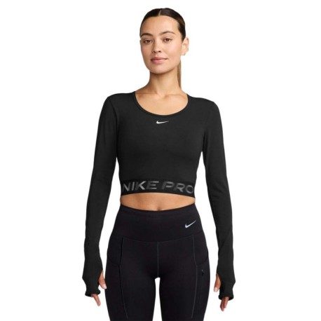 Nike Pro Maglia Palestra Sculpt Nero Donna
