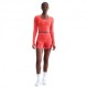 Nike Pro Maglia Palestra Sculpt Rosso Donna